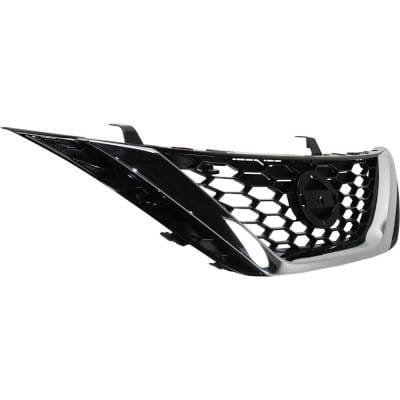 New Chrome Shell Grille Assembly Compatible With Nissan Sentra Sv 4 Cyl 1.8L Sentra S 4 Cyl 1.8L thumbnail 3
