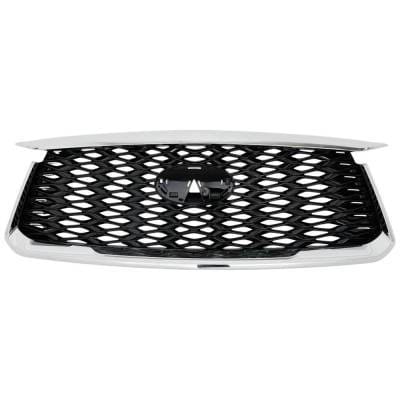 Chrome Shell Grille Assembly Compatible With Infiniti Qx60 Pure 6 Cyl 3.5L 2022-2024 By In1200141 thumbnail 3
