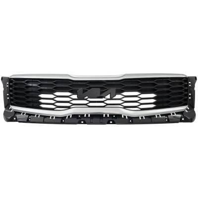 New Chrome Insert Grille Assembly Compatible With Kia Telluride S 6 Cyl 3.8L Telluride Ex 6 Cyl 3.8L