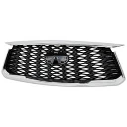 New Chrome Shell Grille Assembly Compatible With Infiniti Qx60 Pure 6 Cyl 3.5L 2022-2024 By