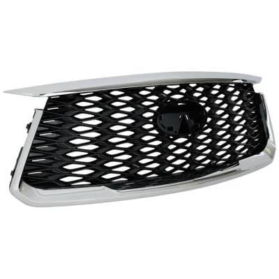 Chrome Shell Grille Assembly Compatible With Infiniti Qx60 Pure 6 Cyl 3.5L 2022-2024 In1200141 thumbnail 5