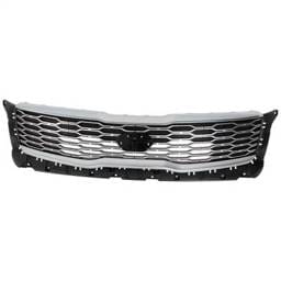 Grille Assembly Compatible With Kia Telluride S 6 Cyl 3.8L Telluride Ex 6 Cyl 3.8L 2020-2021 By