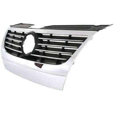 New Chrome Shell Grille Assembly Compatible With Volkswagen Passat Comfortline 4 Cyl 2.0L Passat thumbnail 3