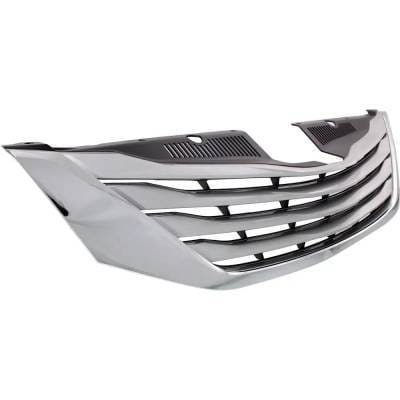 New Chrome Shell Grille Assembly Compatible With Toyota Sienna Xle 6 Cyl 3.5L Sienna Limited 6 Cyl thumbnail 5