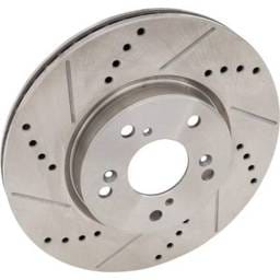 New Cross-Drilled And Slotted Brake Disc Compatible With Honda Accord Touring 6 Cyl 3.5L Hr-V Ex 4
