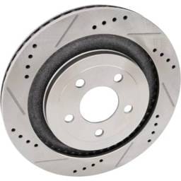 New Cross-Drilled And Slotted Brake Disc Compatible With Ford Mustang Gt 50 Years Limited Edition 8