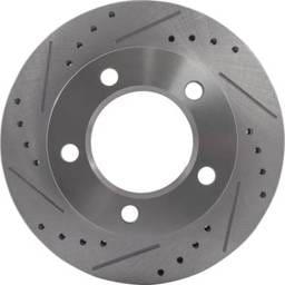 New Cross-Drilled And Slotted Brake Disc Compatible With Ford Bronco Xl 8 Cyl 5.0L Bronco Xlt Sport