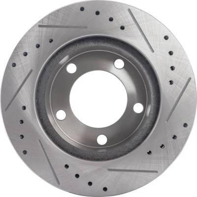 New Cross-Drilled And Slotted Brake Disc Compatible With Ford Bronco Xl 8 Cyl 5.0L Bronco Xlt Sport thumbnail 7