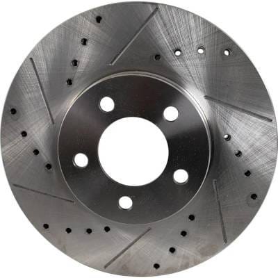 New Cross-Drilled And Slotted Brake Disc Compatible With Ford Lincoln Mercury Taurus Sho 8 Cyl 3.4L thumbnail 5