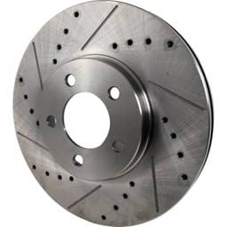 New Cross-Drilled And Slotted Brake Disc Compatible With Ford Lincoln Mercury Taurus Sho 8 Cyl 3.4L