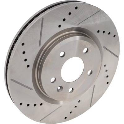 New Cross-Drilled Brake Disc Compatible With Ford Lincoln Taurus Sel 4 Cyl 2.0L Flex Sel 6 Cyl 3.5L