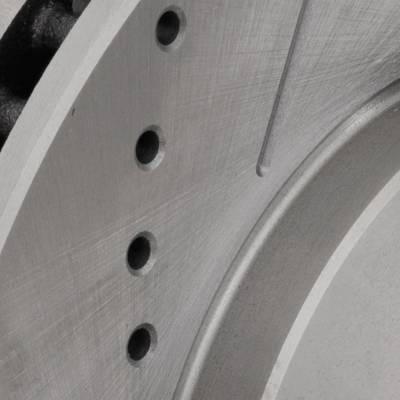 New Cross-Drilled And Slotted Brake Disc Compatible With Ford Mustang Base 6 Cyl 4.0L 2005-2010 By thumbnail 7