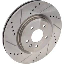 New Cross-Drilled Brake Disc Compatible With Ford Lincoln Taurus Sho 6 Cyl 3.5L Taurus Limited 4 Cyl