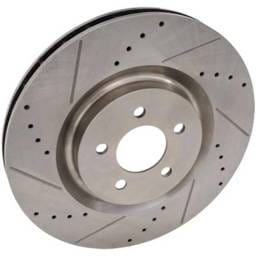 New Cross-Drilled And Slotted Brake Disc Compatible With Ford Mustang Gt 8 Cyl 5.0L Mustang Boss 302