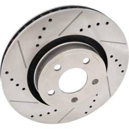 New Cross-Drilled And Slotted Brake Disc Compatible With Ford Mustang Ecoboost 4 Cyl 2.3L Mustang
