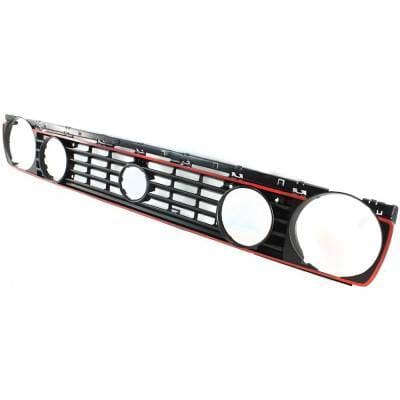 Dual Headlight Grille Assembly Compatible With Volkswagen Golf Gti 16-Valve 4 Cyl 2.0L 1990-1992 By thumbnail 3