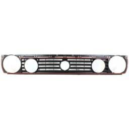 Dual Headlight Grille Assembly Compatible With Volkswagen Golf Gti 16-Valve 4 Cyl 2.0L 1990-1992