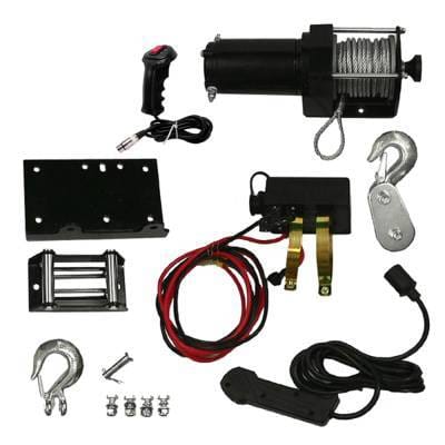 New Winch Motor Kit And Remote 3000Lb Compatible With Kawasaki Utv's Atv's Win2600 773810901 Win0011