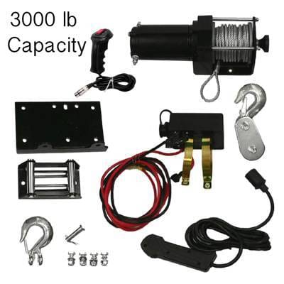 New Winch Motor Kit With Remote 3000Lb Capacity Compatible With Yamaha Honda Atv Utv 10901 Win0011 thumbnail 3
