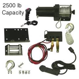 New Winch Motor Kit And Remote 2500Lb Compatible With Arctic Cat Canam Atv Utv 77-38-10904 Rw00704