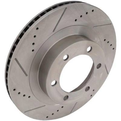 New Cross-Drilled And Slotted Brake Disc Compatible With Lexus Toyota 4Runner Limited 6 Cyl 4.0L