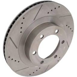 New Cross-Drilled And Slotted Brake Disc Compatible With Lexus Toyota 4Runner Limited 8 Cyl 4.7L