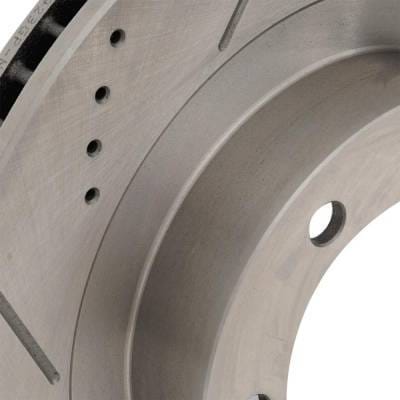 New Cross-Drilled And Slotted Brake Disc Compatible With Lexus Toyota 4Runner Limited 8 Cyl 4.7L thumbnail 7
