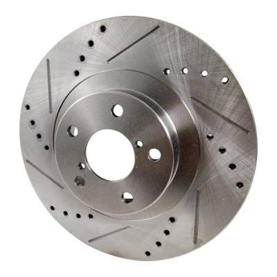 New Cross-Drilled And Slotted Brake Disc Compatible With Saab Subaru Forester Xs L.L. Bean Edition 4