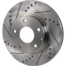 New Cross-Drilled And Slotted Brake Disc Compatible With Mazda Cx-3 Touring 4 Cyl 2.0L 3 Gx 4 Cyl