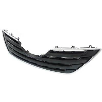 New Chrome Shell Grille Assembly Compatible With Toyota Camry Xle 4 Cyl 2.4L Camry Xle 6 Cyl 3.5L thumbnail 3