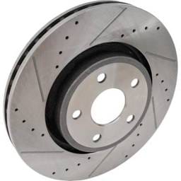 New Cross-Drilled Brake Disc Compatible With Dodge Jeep Durango Srt 392 8 Cyl 6.4L Grand Cherokee