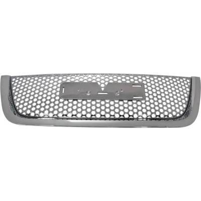 New Chrome Grille Assembly Compatible With Gmc Acadia Denali 6 Cyl 3.6L 2011-2012 By 22785562