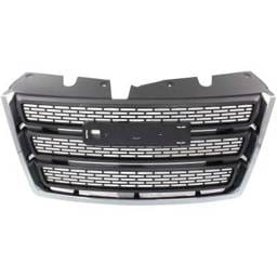 New Chrome Molding Grille Assembly Compatible With Gmc Terrain Slt 4 Cyl 2.4L Terrain Slt 6 Cyl 3.6L
