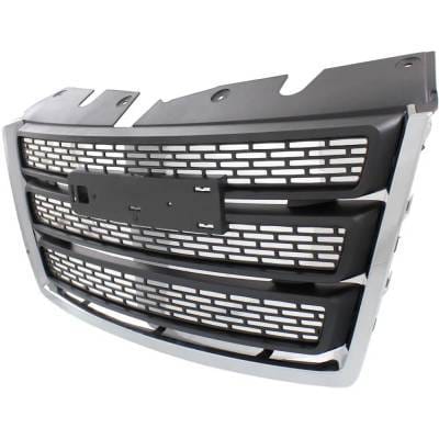 New Chrome Molding Grille Assembly Compatible With Gmc Terrain Slt 4 Cyl 2.4L Terrain Slt 6 Cyl 3.6L thumbnail 3