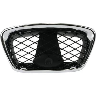New Chrome Shell Grille Assembly Compatible With Subaru Impreza Wrx Limited 4 Cyl 2.5L Impreza Wrx
