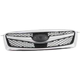 New Chrome Shell Grille Assembly Compatible With Subaru Legacy 3.6R Premium 6 Cyl 3.6L Legacy 2.5I