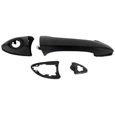 Front Or Rear Passenger Side Exterior Door Handle Compatible With 2000-2006 Bmw X5 Textured Black