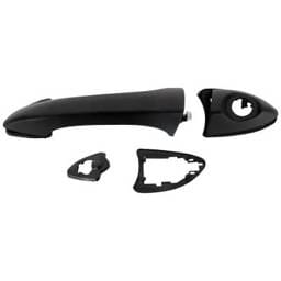 Front Or Rear Driver Side Exterior Door Handle Compatible With 2000-2006 Bmw X5 Textured Black