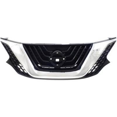 New Chrome Shell Grille Assembly Compatible With Nissan Murano Platinum 6 Cyl 3.5L Murano Sv 6 Cyl