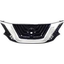 New Chrome Shell Grille Assembly Compatible With Nissan Murano S 6 Cyl 3.5L Murano Platinum 6 Cyl