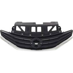 New Gray Grille Assembly Compatible With Nissan Versa Note Sv 4 Cyl 1.6L Versa Note S 4 Cyl 1.6L