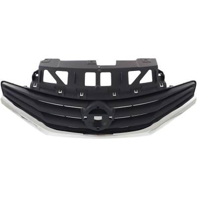 New Gray Grille Assembly Compatible With Nissan Versa Note Sv 4 Cyl 1.6L Versa Note S 4 Cyl 1.6L