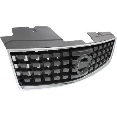 New Chrome Shell Grille Assembly Compatible With Nissan Sentra S 4 Cyl 2.0L Sentra Sl 4 Cyl 2.0L thumbnail 5