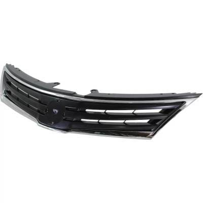 New Chrome Insert Grille Assembly Compatible With Nissan Versa 1.8 S 4 Cyl 1.8L Versa 1.8 Sl 4 Cyl thumbnail 3