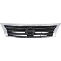 New Chrome Shell Grille Assembly Compatible With Nissan Altima Sv 6 Cyl 3.5L Altima Sl 6 Cyl 3.5L