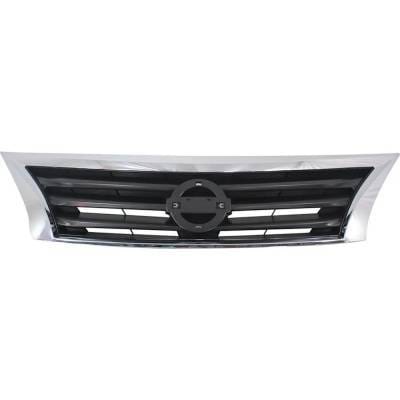 New Chrome Shell Grille Assembly Compatible With Nissan Altima Sv 6 Cyl 3.5L Altima Sl 6 Cyl 3.5L