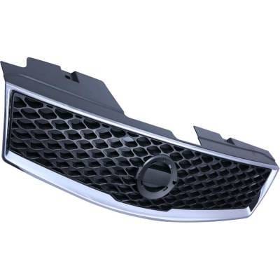 New Chrome Shell Grille Assembly Compatible With Nissan Sentra Sr 4 Cyl 2.0L Sentra Base 4 Cyl 2.0L thumbnail 3