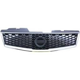New Chrome Shell Grille Assembly Compatible With Nissan Sentra Sr 4 Cyl 2.0L Sentra Se-R 4 Cyl 2.5L