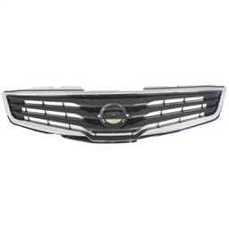 New Chrome Shell Grille Assembly Compatible With Nissan Sentra Se-R 4 Cyl 2.5L Sentra Base 4 Cyl