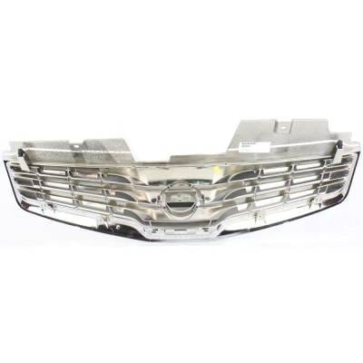 New Chrome Shell Grille Assembly Compatible With Nissan Sentra Sl 4 Cyl 2.0L Sentra Se-R 4 Cyl 2.5L thumbnail 7